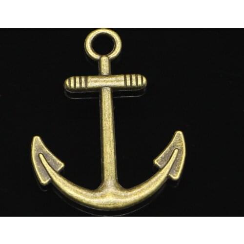 58pcs Antique Bronze Plated anchor sea Charms Pendant For DIY Necklace Bracelet Jewelry Making DIY Handmade 31*25mm