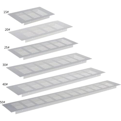 Aluminum Alloy Air Vent Perforated Sheet Web Plate Ventilation Grille 15cm 20cm 25cm 30cm 40cm 50cm