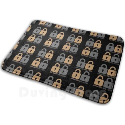 Ssl Certificate-Internet Security Carpet Mat Rug Cushion Soft Non-Slip Ssl Certificate Secure Sockets Layer Coder And