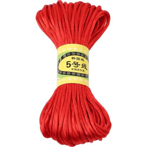 20M Satin Cords DIY String Cord Nylon Rope Accessaries&Findings For Baby Silicone Teething Bead Necklace Baby Care