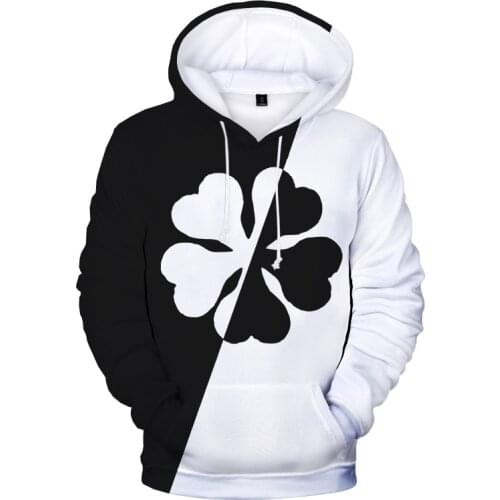 Hot Black Clover 3D Print Hoodie Men/Women Unisex Harajuku Cool Sweatshirts Boys/girls Anime Asta Plussize Black Clover Pullover