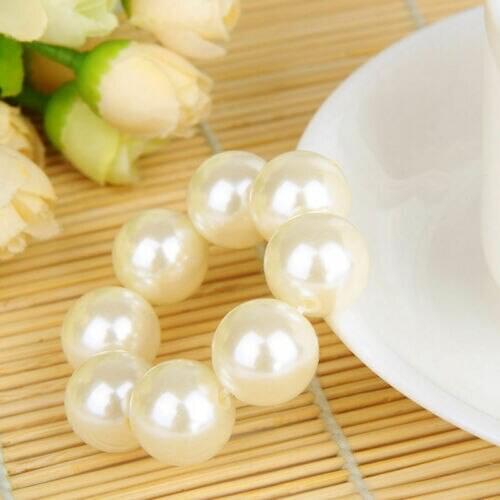 Women Lady Korea Jewelry Hair Accessories Headwear Big Pearl Hair Rope Holder Hairbands for Women Hot Sale New Brief