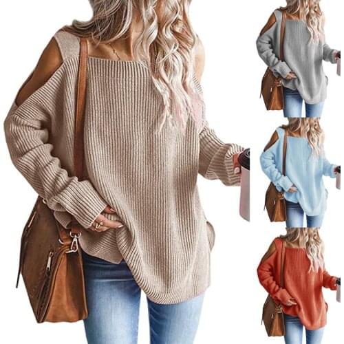 New Women Sweater Female Vintage Long Sleeve Pullover Sweater 2021 Spring Autumn Winter Casual Sexy Jumper Loose Sweaters
