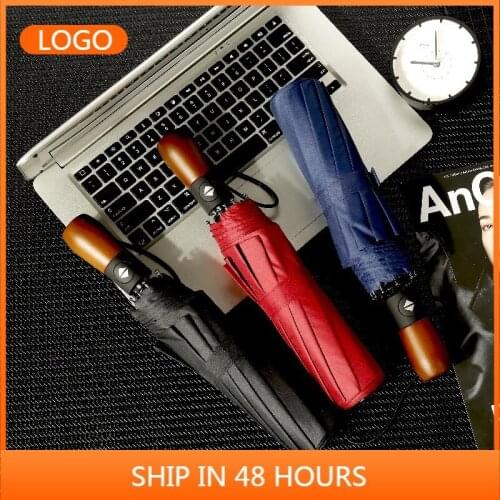 Umbrella 3 fold automatic umbrella foldable business umbrella for men and women umbrella automatic Adults Three-folding