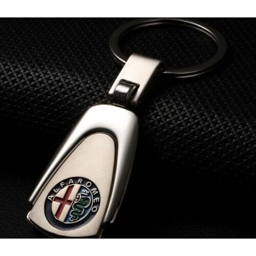 10pcs Metal Car Logo Keychain Key ring Emblem Key Chain Key Holder for Alfa Romeo BMW Ford Subaru Hyundai Peugeot Opel Renault