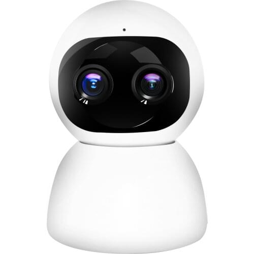 12MP 1080P Dual Lens Long Short Focus 8X Zoom PTZ IP Camera Baby Child Plush Monitor Intercom System