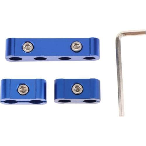 3pcs Aluminum Engine Spark Plug Wire Separator Divider Clamp Kit For 8 /9 /10mm