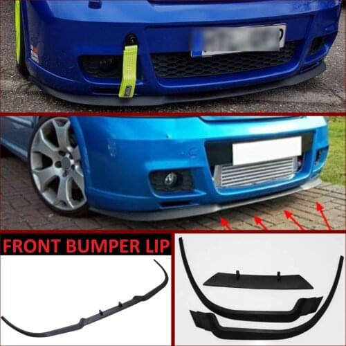 For Opel Astra G CUPRA R Front Bumper Lip Universal 3pcs Diffuser Black Bumper Lip Spoiler Body Kit Tuning Protector Quality