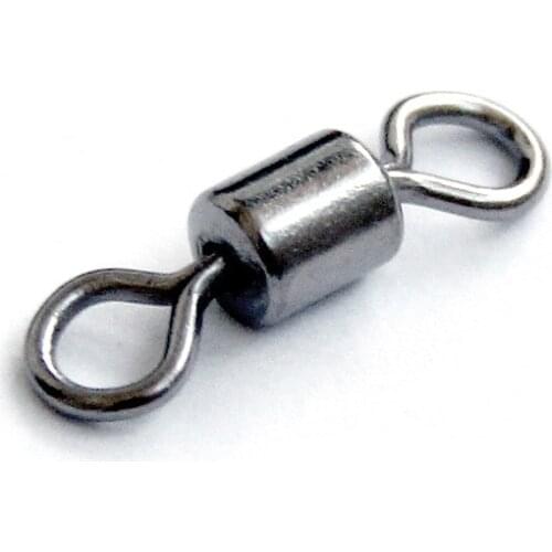 50Pcs/Lot Stainless Steel Fishing Connector Pin Bearing Rolling Swivel Snap Pins Fishing Tackle Accessories