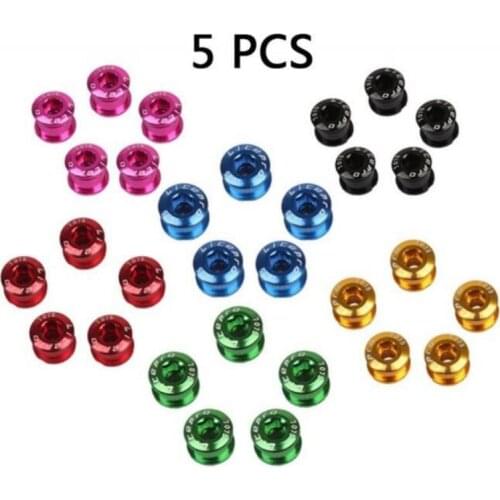 5MTB Bicycle Chainwheel Screws Cycling Chainring Wheel Bolt Alloy 7075 6.5/8.5mm Road Bike Disc Screws For Crankset Parts