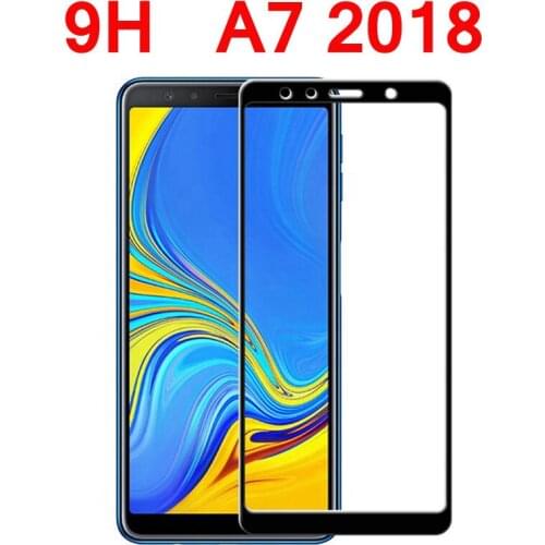 9H 3D Full Cover Protective Glass For Samsung Galaxy A7 2018 A750 A730F Screen Protector For Samsung A7 2018 Tempered Glass Film