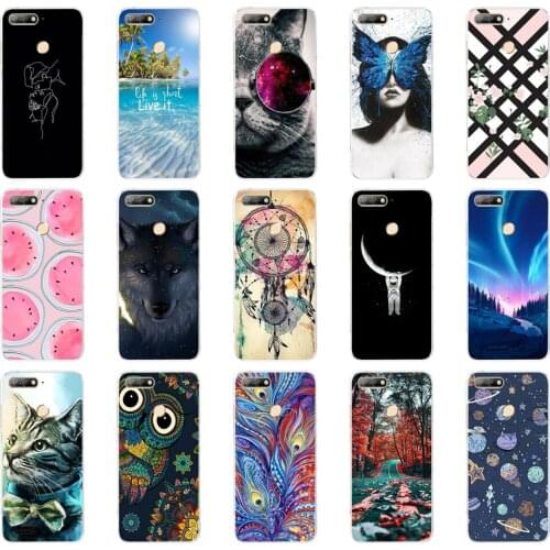 Q For Huawei Honor 7A pro 5.7"inch AUM-L29 Case Soft Silicon TPU Phone Back cover 360 Protective Case For Huawei Honor7A pro