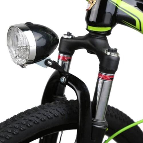 Bicycle Flashlight Solar Headlamp Retro Black Headlight 6v Vintage Bike Lamp Accesorios Para Bicicletas For Weighting Night