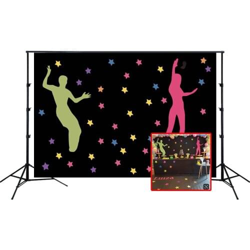 HUAYI Photography Backdrop Birthday Photo Background 80s Prom Party Celebration Decor Banner Photo Booth Backdrop W-2307