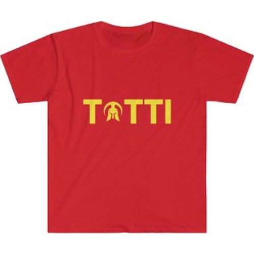 T-Shirt Design of Totti, Legendary Football Player Unisex Softstyle T-Shirt.Totti,Francesco Totti,Football,Roma