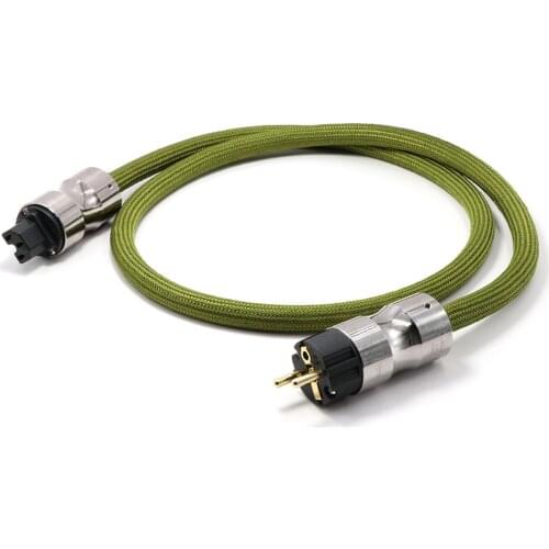 Hifi audio OCC 4square Power Cord Cable AC EU Power Cord SCHUKO POWER line Audiophile OCC hifi Power Cord