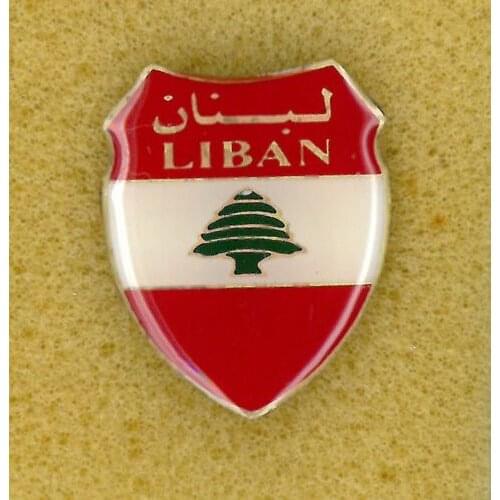 Custom SCOUTS OF LEBANESE METAL SCOUT FLAG EMBLEM badge pin cheap custom metal lapel pin you own Logo