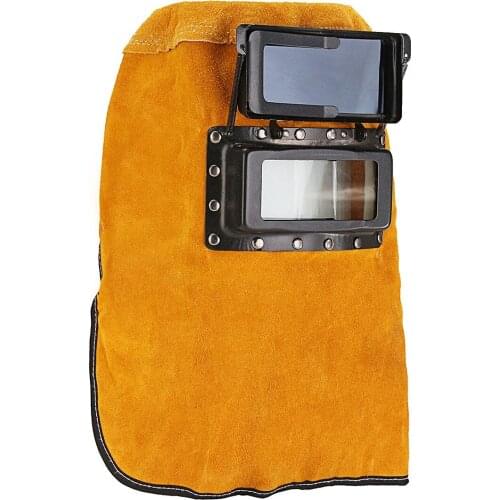 Leather Hood Welding Helmet Mask Solar Filter Lens Welder Security Protection Comfortable Hood Helmet Inner