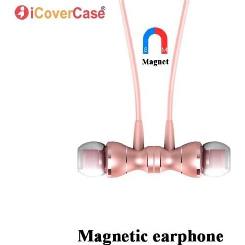 Magnetic Earphone For Samsung Galaxy A3 A5 A7 A8 A9 2016 2015 Accessories Bass Stereo Headset Headphones Wired Control With Mic