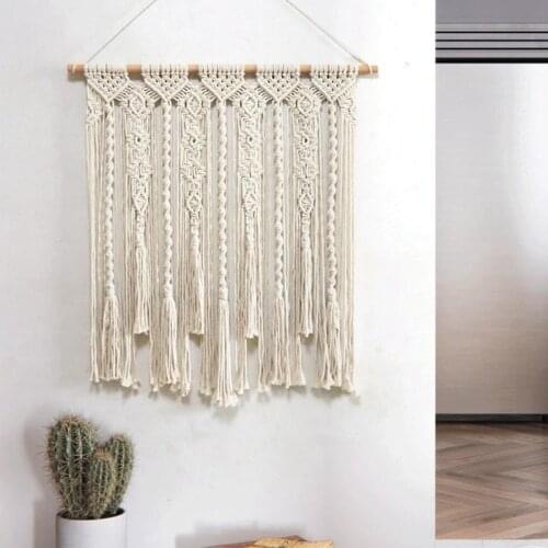 Macrame Wall Hanging Handwoven Bohemian Cotton Rope Boho Tapestry Home Decor Boho Bohemian Woven Tapestry Wall Art