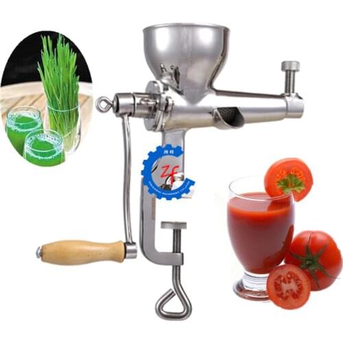 Multifunctional kitchen manual hand crank single auger wheat grass juicer lemon orange juice eztractor squeezer machine