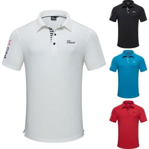 Mens Golf T-shirt Summer Sports Golf Apparel Short Sleeve Shirt Mens Dry Fit Polo-shirt 골프웨어
