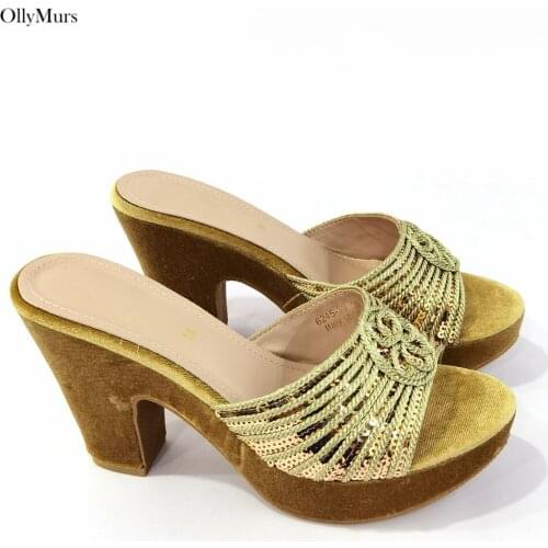 New Arrival Italy Style Rhinestone High Heels Shoes Summer Fashion Woman Slingbacks Shoes Free Shipping