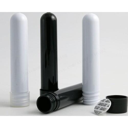 New Design 24 x 20ml Empty Black White Pet Tube with Clear black Cap with 20CC Plastic Tube Display Tube Candy Case Containers