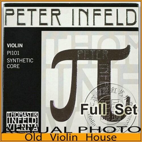 Original Thomastik Peter Infeld (PI101) Violin Strings , Tin plated E--Silver D, Full set,made in Austria ,Hot sell