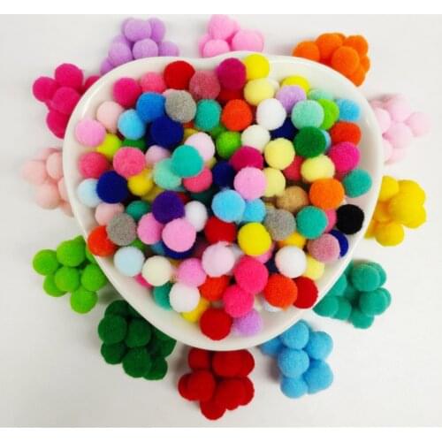 600Piece Pompom 8mm Soft Pompones Fluffy Plush Pom Poms Ball Furball Crafts Toys DIY Home Decoration Sewing Supplies Accessories