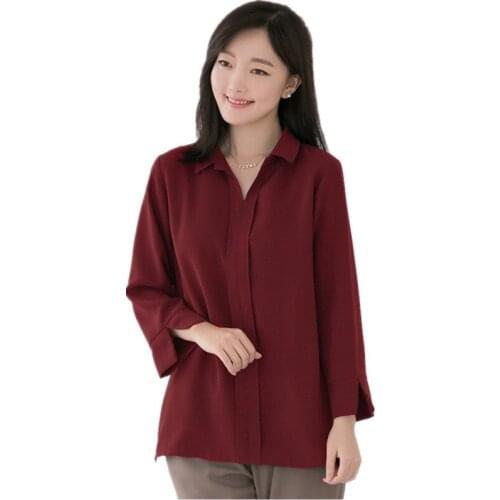 Plus Size Woman Casual Chiffon Blouse Shirt Long Sleeve Clothing Loose Womens Tops and Blouses 5Xl 6XL Feminina Blusas