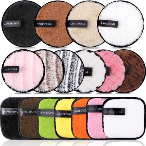 Makeup Remover Cotton Pads Reusable Face Towel Microfiber Make up Wipes Cloth Washable Cotton Pads Skin Care Cleansing Puff