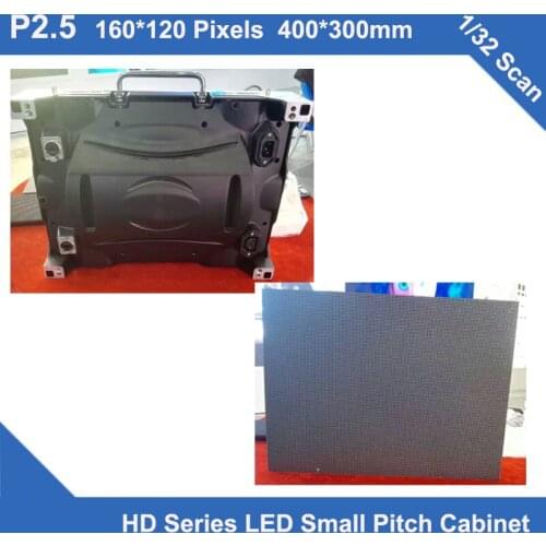 P2.5 indoor LED display Diecast Cabinet 400mm*300mm 1/32 scan video led screen advertising video wall high resolution meeting