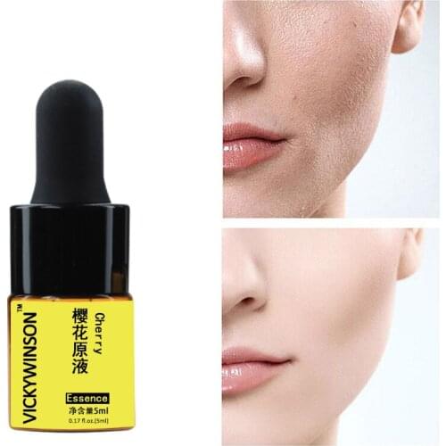 Cherry essence 5ml Face Serum Essence Hyaluronic Acid Sakura Whitening Anti-Aging Serum for Face Care