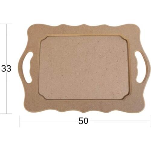 T731 Wavy Glass Tray, Can Be Painted Mdf Wood Tray