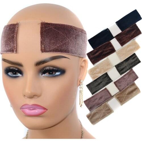 Women Non Slip Lace Wig Grip Band Adjustable Comfortable Velvet Headband Hair Scarf Gift Wig Hair Band Headband Wig Accessories