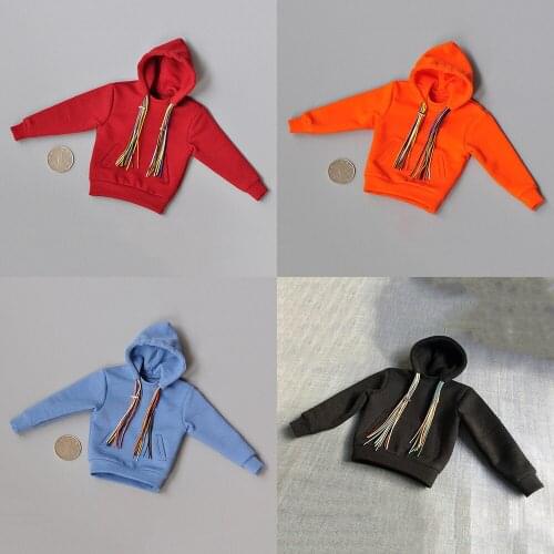 1/6 Casual Jacket Mens Sports Top Hip Male Clothes Dirty Braided Sweater Hoodie Jacket For 12'' Action Figure Body