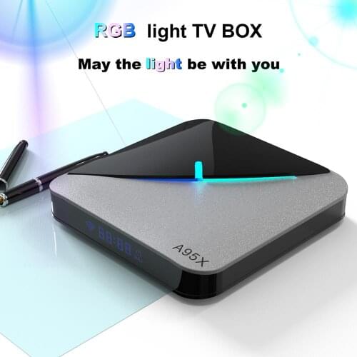 10pcs/lot dhl free A95X F3 Air 8K Android 9.0 TV BOX Amlogic S905X3 4K 2GB/16GB 4GB/32GB 64GB Light TV Box