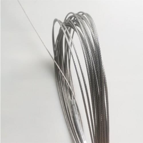 100M 50M 304 Stainless Steel 1mm 1.5mm 2mm Diameter Steel Wire bare Rope lifting Cable line Clothesline Rustproof 7X7