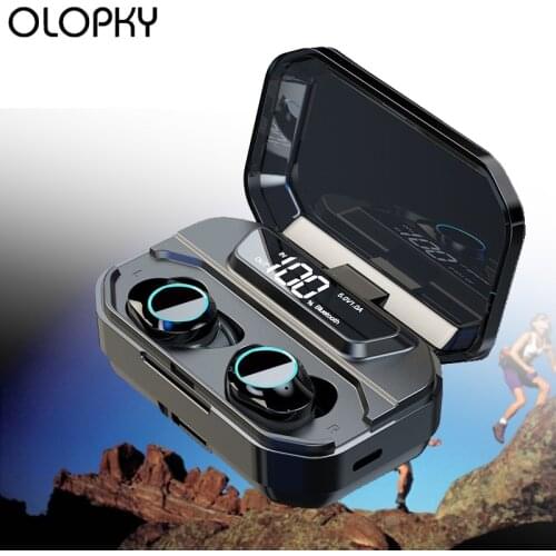 3300mAh Smart Touch G02 TWS Earphones Auricolari Senza Fili Bluetooth 5.0 Auricolare Mini Headphones With Power Display Earphone