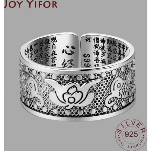 925 Sterling Silver Rings for Women vantage flower pattern Round Geometric 925 Silver Wedding Fine Jewelry Minimalist Gift