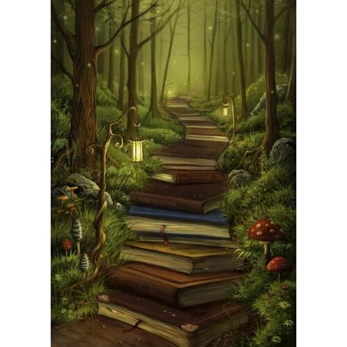 5D DIY Diamond Painting Full square /round Diamont"The time of the book" Embroidery Cross Stitch Rhinestone Mosaic Wall sticker