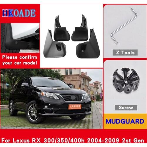 Car Mud Flaps For Lexus RX400h RX RX300 RX330 RX350 2004-2009 Mudguards Splash Guards Fender Mudflaps Car Fender Accessories