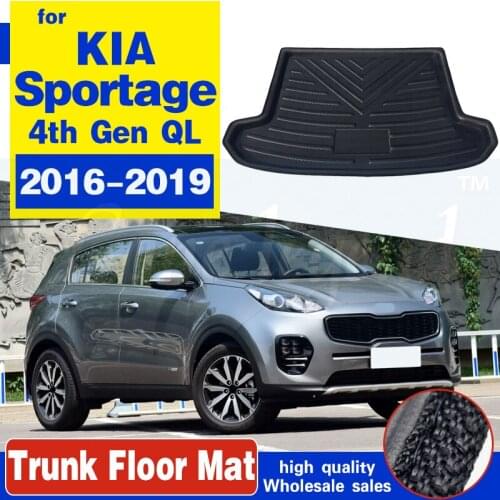 Car Rear Boot Cargo Liner Tray Trunk Luggage Floor Carpet Mats Carpets Pad Mat For Kia Sportage 2016 2017 2018 2019 4th Gen QL