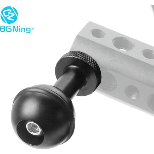 BGNing Aluminum 1 inch Ball Head Adjustable Ball Adapter 1/4 M5 Screw Fix Mount for Canon/Sony/Nikon DSLR Camera Cage Accessory