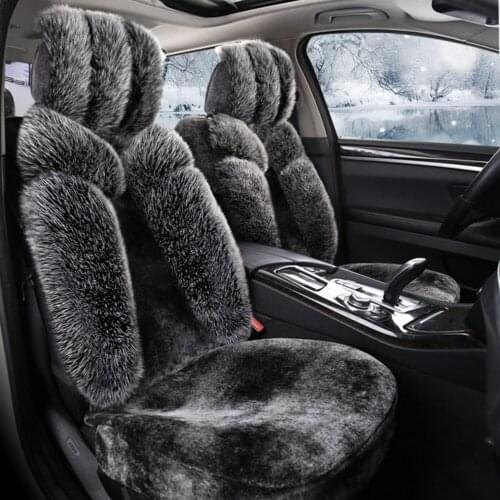 Car seat covers universal size Warm man-made Fox Fur General Car Seat Cushions Car Styling For BMW Audi Toyota benze universal