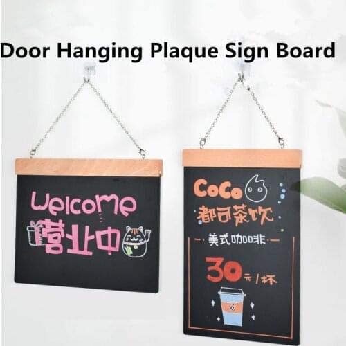 A4 Wooden DIY Board Hanging Door Sign Plaque Wall Decorations Home Yard Business Shop Cafe And Restaurant Front Sign