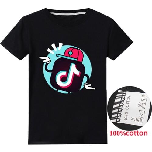 New Tik Tok Printing Kids T-shirt 3D Boys And Girls Fashion Clothes Printed Tshirt Childrens Summer Cartoon T Shirts