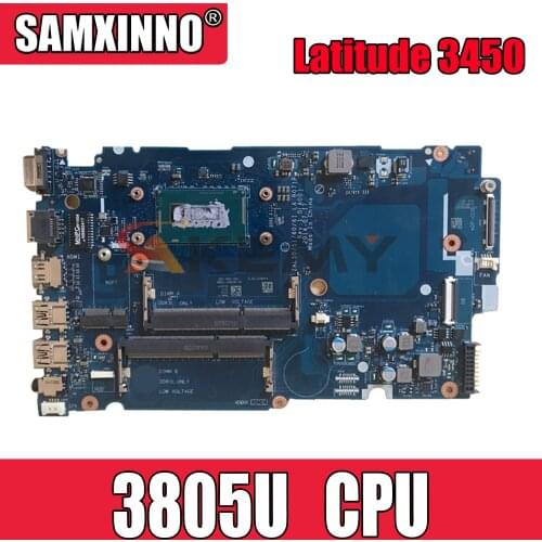 For DELL Latitude 3450 L3450 Pentium 3805U Laptop Motherboard CN-019J9G 019J9G ZAL50 LA-B071P Notebook Mainboard SR210 DDR3