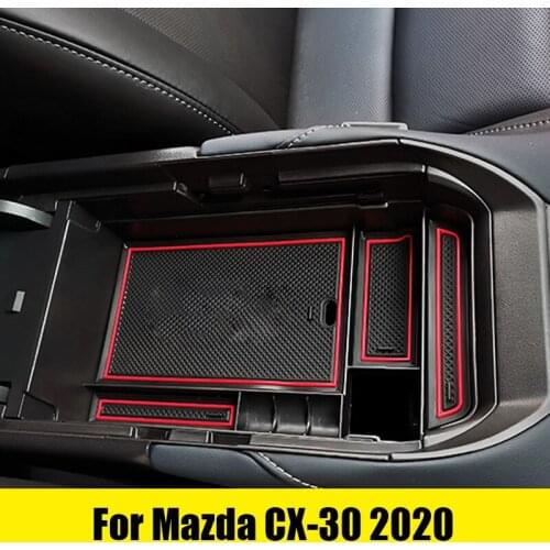 For Mazda CX-30 2020 Modified Special Central Armrest Box Glove Box Storage Box Car Accessories